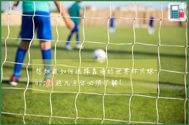 想知道如何选择靠谱的世界杯买球app？这几点你必须了解！